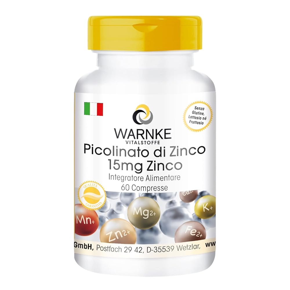 Zinc Picolinate 15mg – 60 Vegan T...