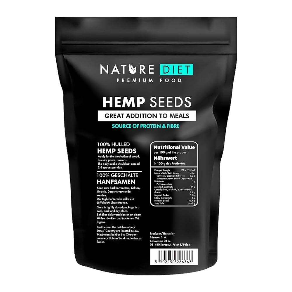 Brand Hemp Seeds 1000g | Shelled | Glut...