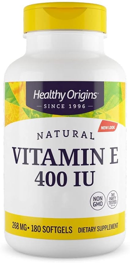 Healthy Origins Natural Vitamin E Capsules