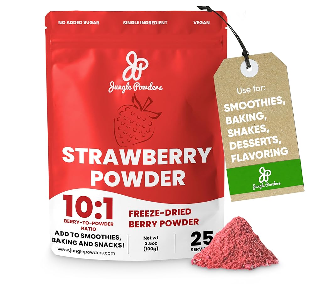 Jungle Powders Strawberry Powder 100g V...