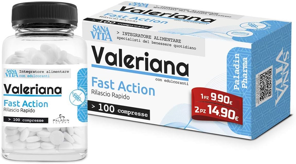 Sanavita Valeriana, Blu, 100 Tablets