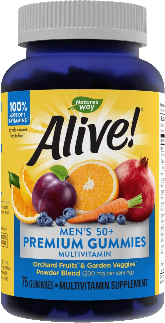 Alive! Men’s 50+ Gummy Multivitamin