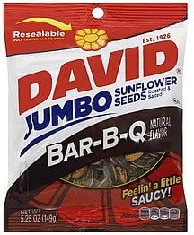 DAVID Jumbo Sunflower Seeds, Barbecue F...