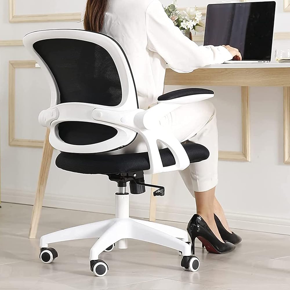 KD931-White Ergonomic Mesh Office Chair