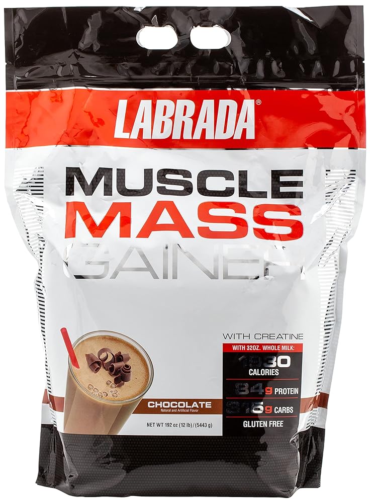 LABRADA Nutrition Muscle Mass Gainer, C...