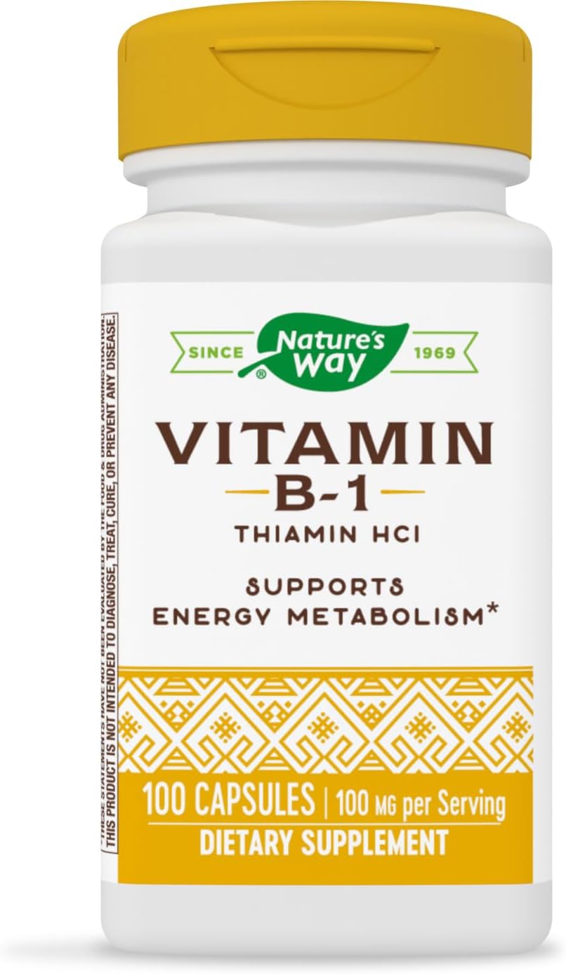 Nature’s Way B-1 Vitamin, 100 Cap...