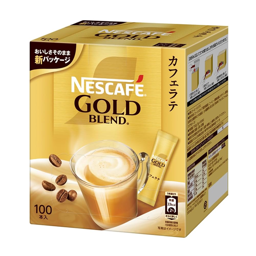 Nescafe Gold Blend 100 Sticks Coffee Bo...