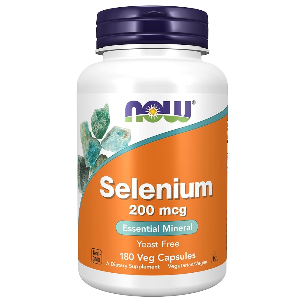 Now Foods Selenium 200mcg 180 Capsules