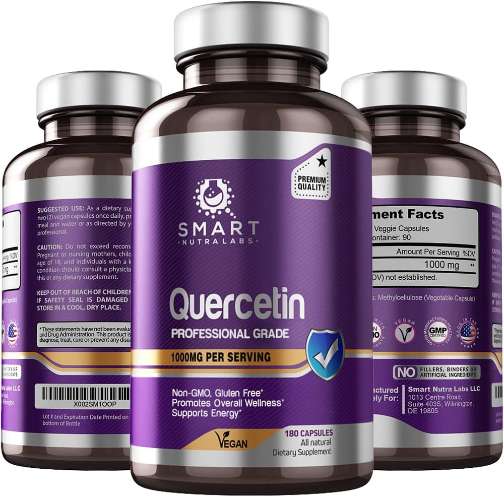 SMART NUTRA LABS Quercetin 1000mg Capsules