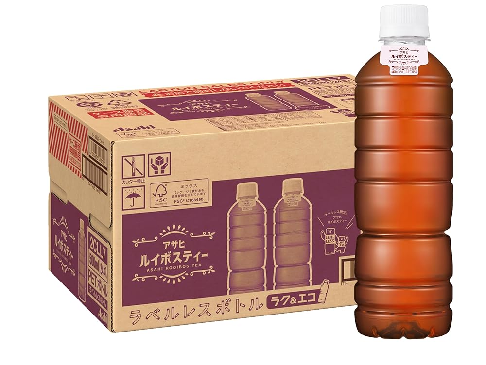 Asahi Rooibos Tea Labelless Bottle, 24-...
