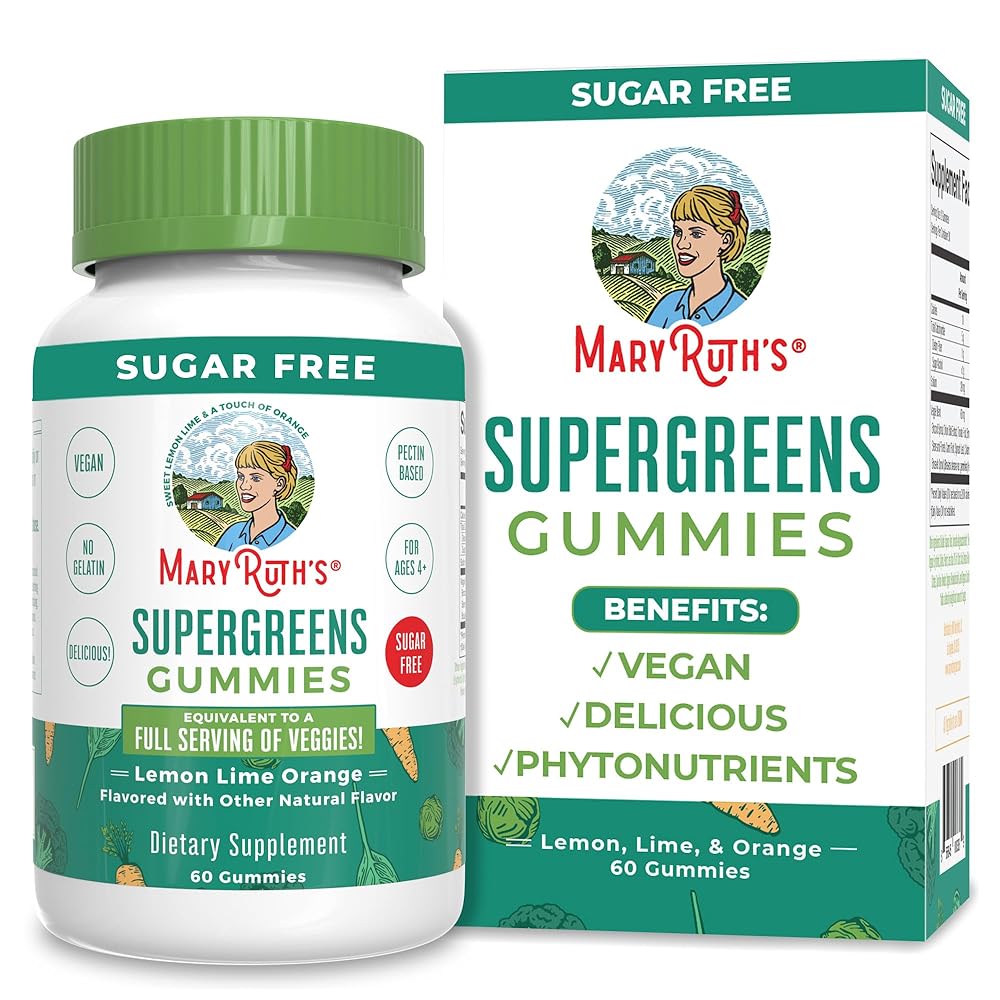 MaryRuth’s Super Greens Gummies &...