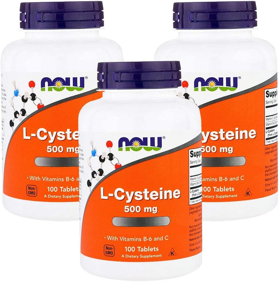 Now Foods L-Cysteine 500mg Triple Pack
