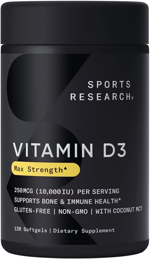 Sports Research Vitamin D3 Softgel 120ct