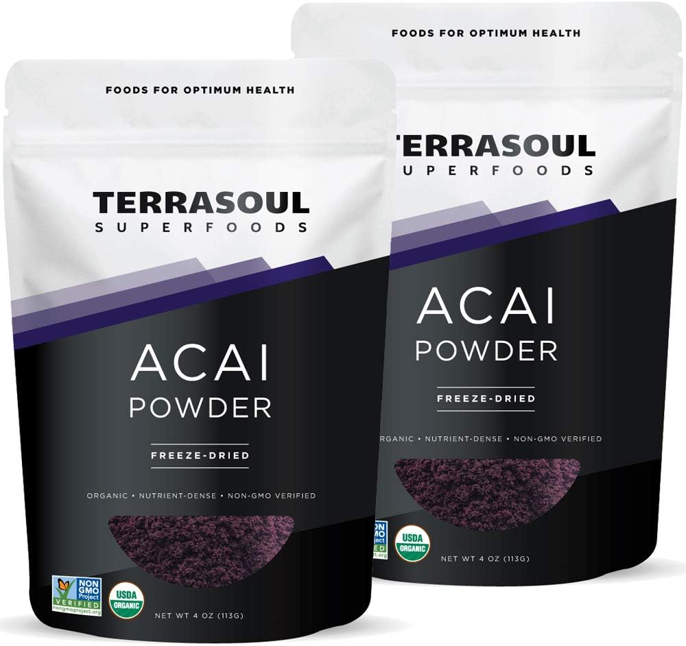 Terrasoul Acai Berry Powder, Organic 8oz