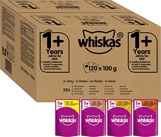 Whiskas 1 + Cat Food High Quality Wet Food