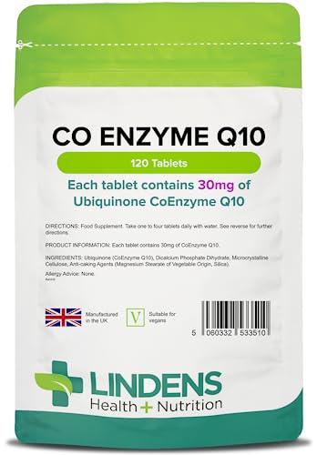 Lindens Co-Enzyme Q10 30mg CoQ10 CoQ10 ...