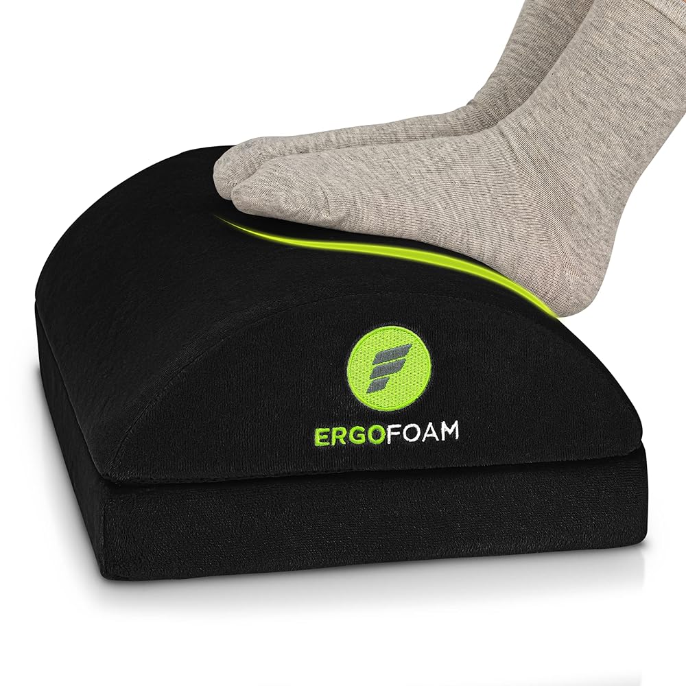 Adjustable ErgoFoam Under Desk Footrest...