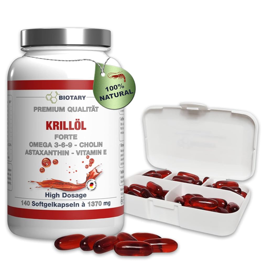 BIOTARY Krill Oil Softgel Capsules with...