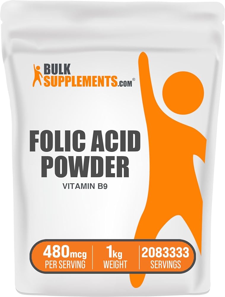 BulkSupplements Folic Acid Powder | 800...