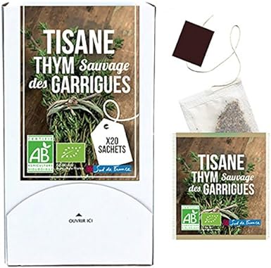 Garrigens Thyme Tisane, Organic, 20 Bags