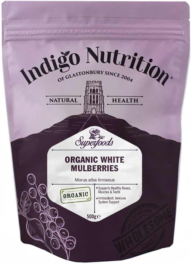 Indigo Herbs Organic White Mulberries 500g