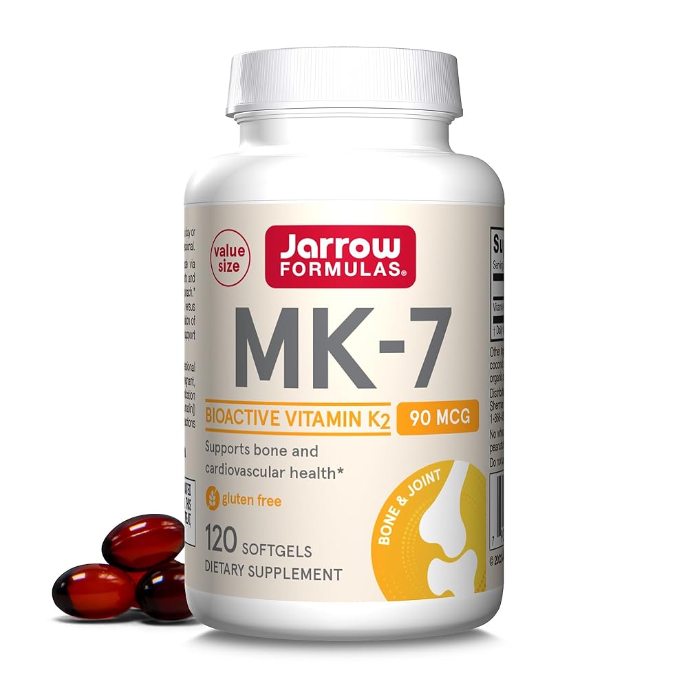 Jarrow MK-7 Vitamin K2 (90 mcg) –...
