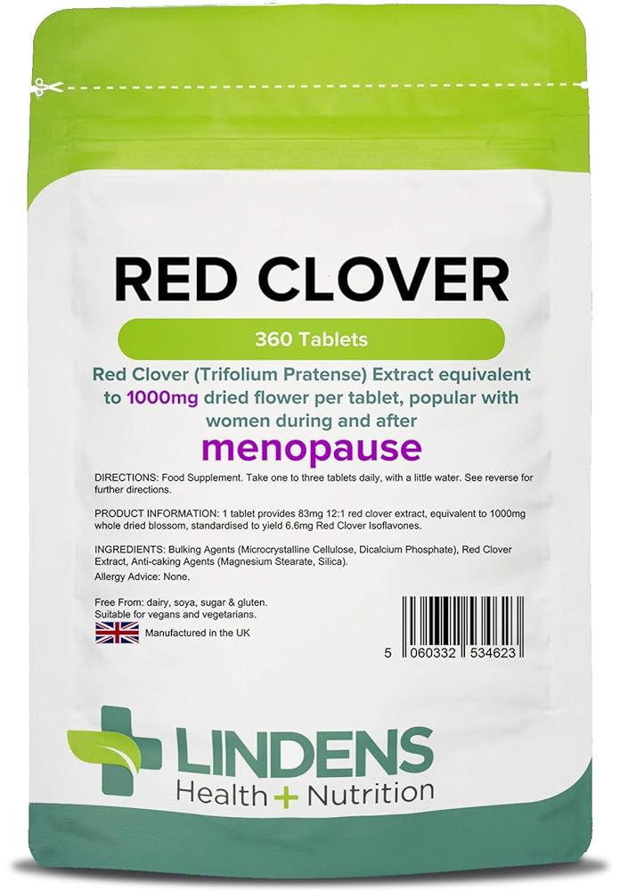 Lindens Red Clover 1000mg Tablets | 360...