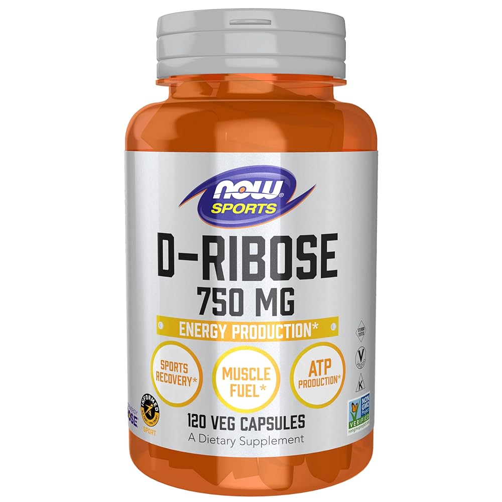 Now Foods D-Ribose 750mg Vcaps