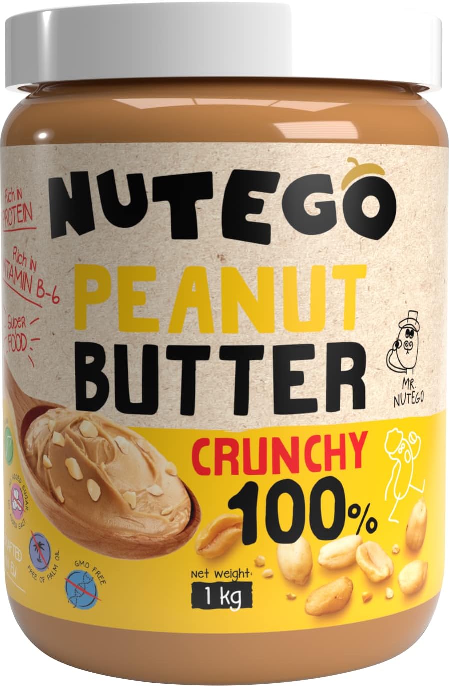 Nutego Crunchy Peanut Butter 1kg