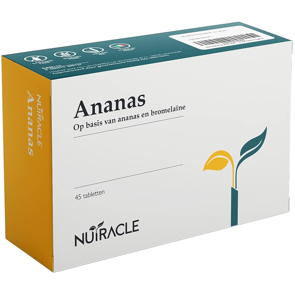 NUTRACLE Ananas Bromelaïne 750mg Tablets