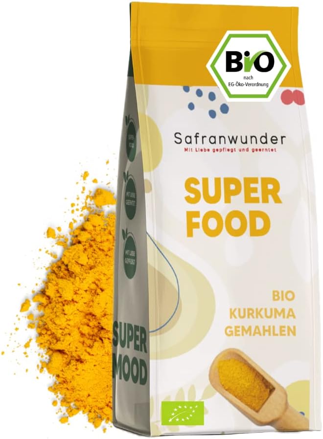 Premium Bio Kurkuma Powder 500g | Ideal...