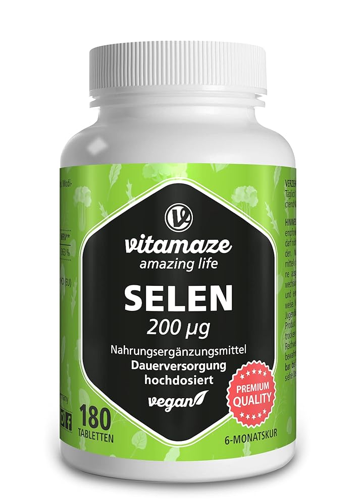 Selenium 200 mcg, High Dose, Vegan, 180...