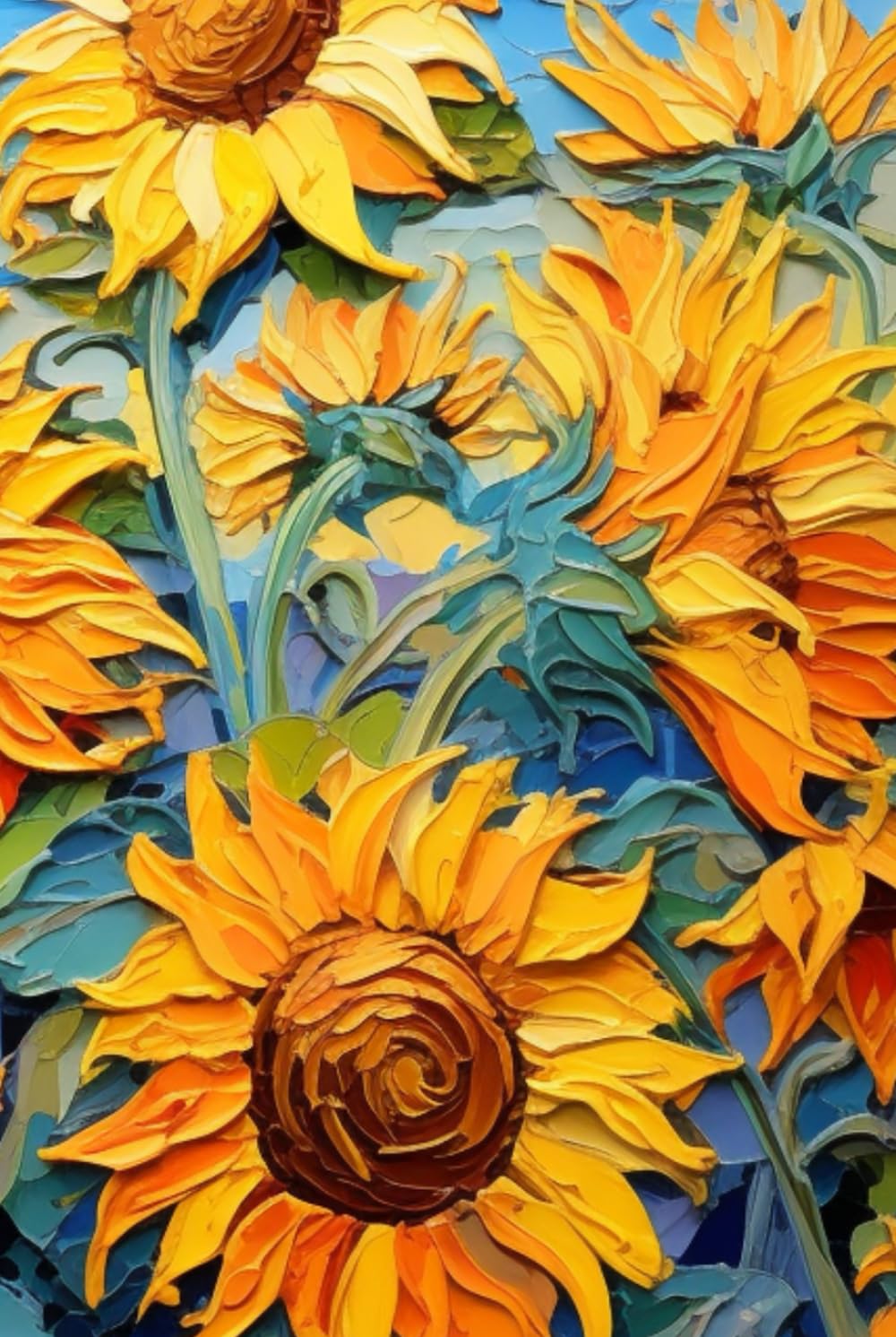 Sunflowers Artistic Notebook