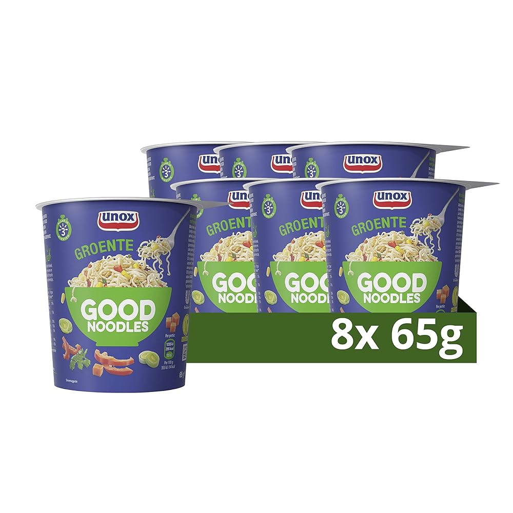 Unox Good Noodles Groente – 8 x 65 g