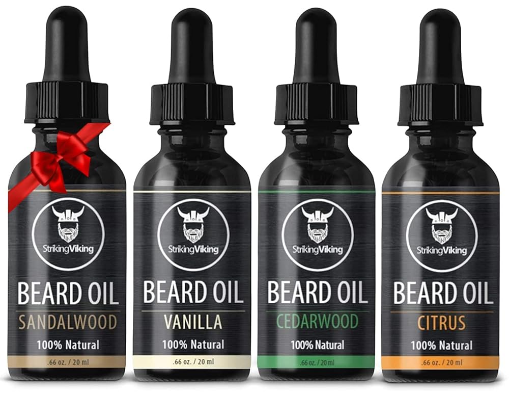 Viking Beard Oil 4-pack – Softeni...