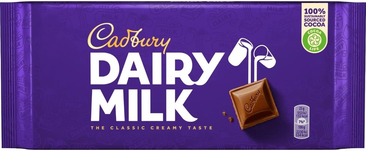 Cadbury Dairy Milk Chocolade – 180g