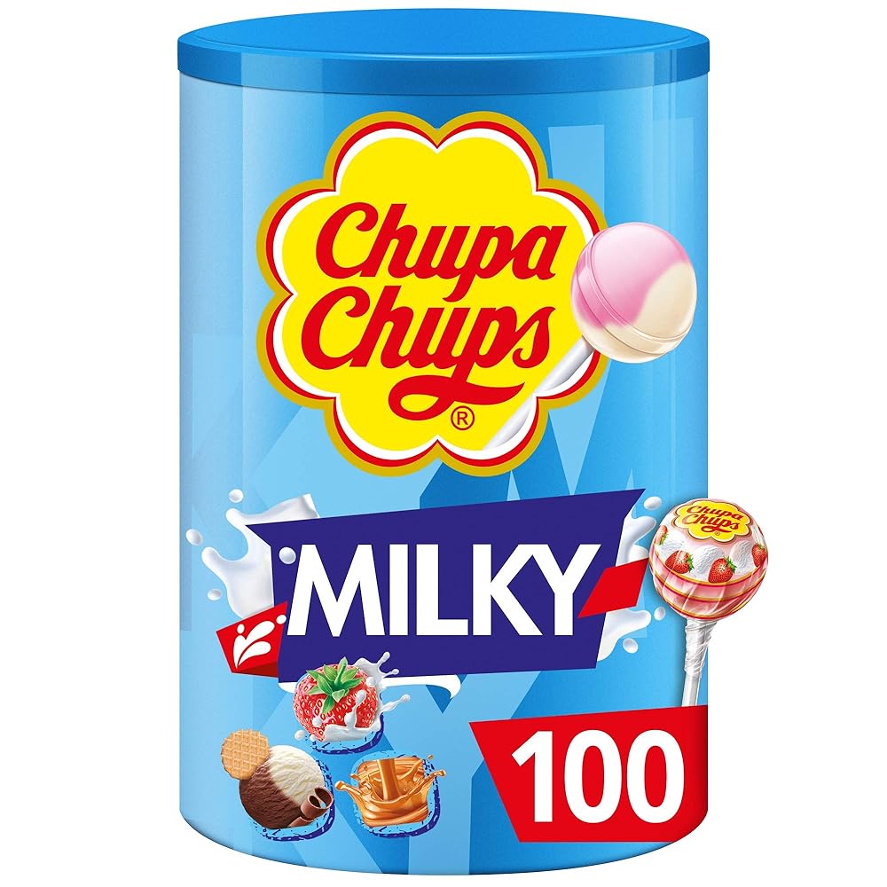 Chupa Chups Milky Lolly, 100 stuks