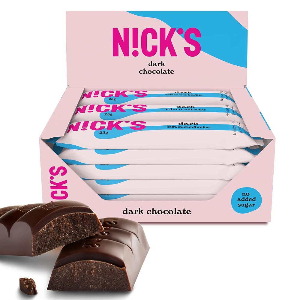 NICKS Vegan Keto Chocolate Bars, 1.1g N...