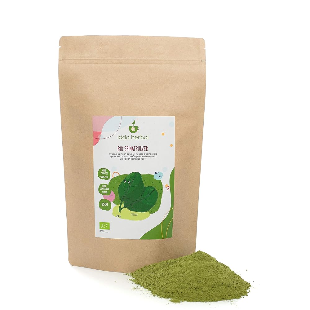 Organic Spinach Powder (250g), 100% Nat...