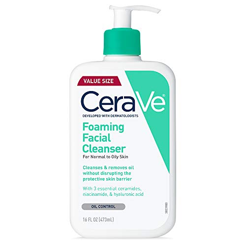 CeraVe Foaming Facial Cleanser for Norm...