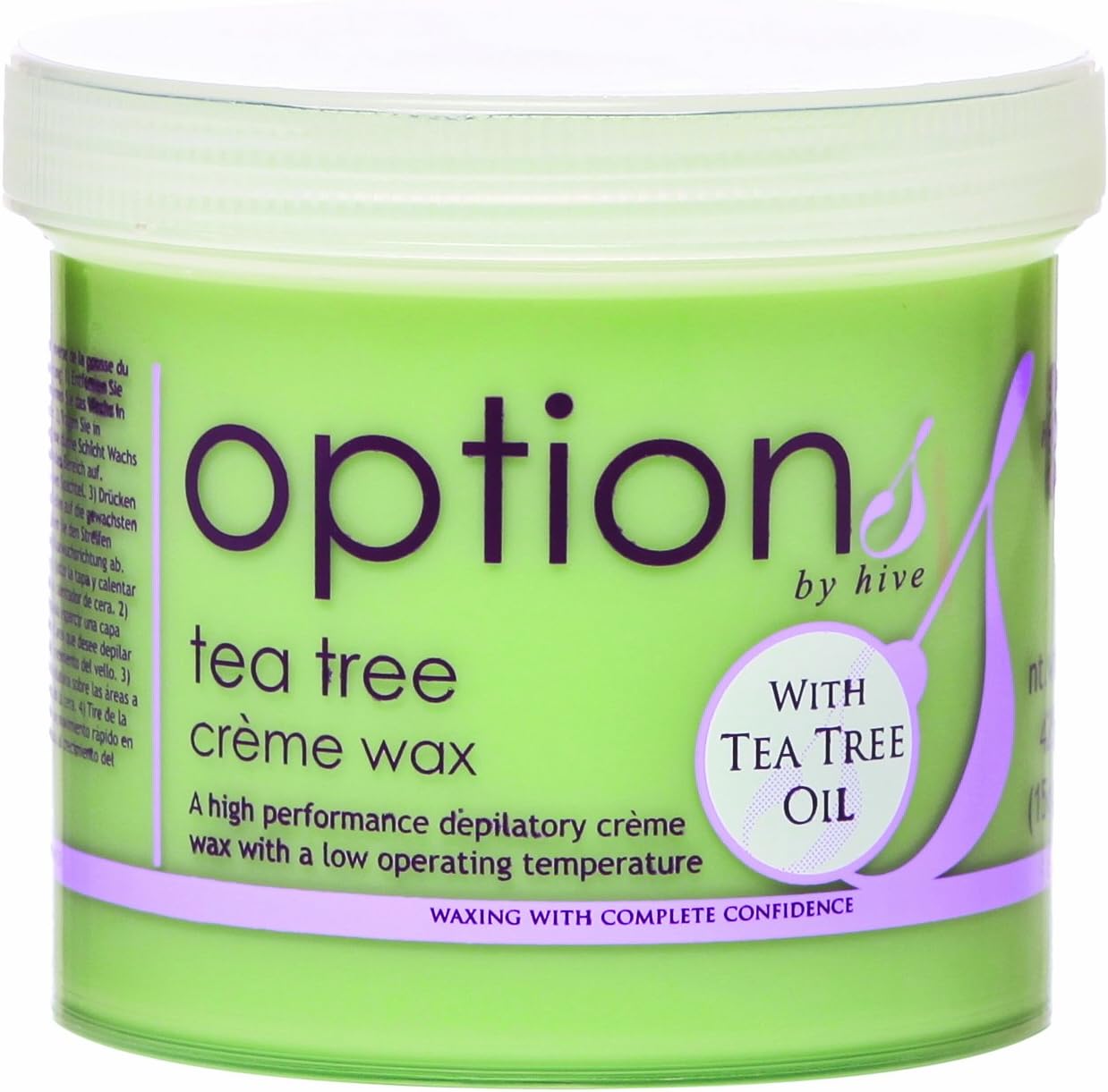 Hive Options Tea Tree Cream Wax 425g