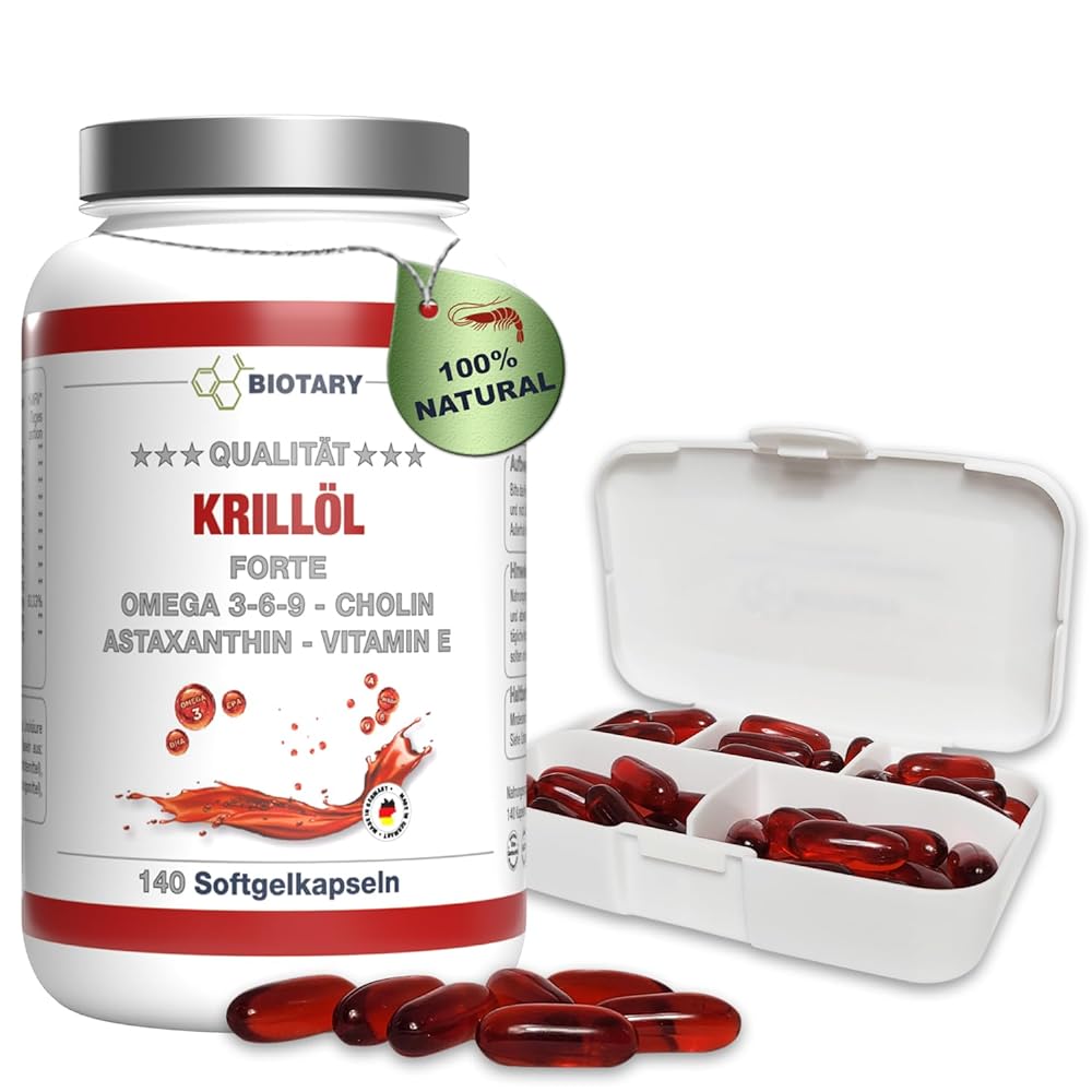 Krill Oil Softgel Capsules, 140 Capsules