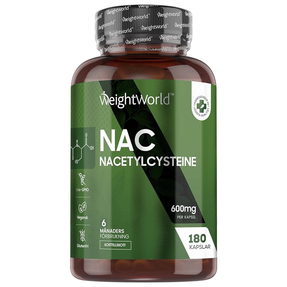 NAC 600 mg – 180 Capsules –...
