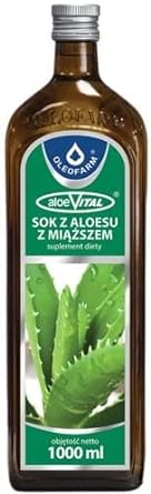 OLEOFARM Aloe Vera Juice with Fruit Pulp
