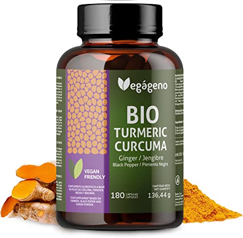 Organic Turmeric Capsules with Ginger a...