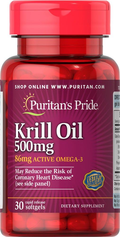 Puritan’s Pride Krill Oil Softgels
