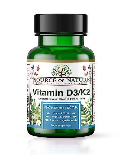 Source of Nature® D3 + K2 | 120 Tablets...