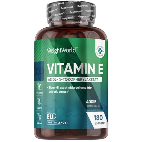 Vitamin E 400 IU Softgels – 6 Mon...