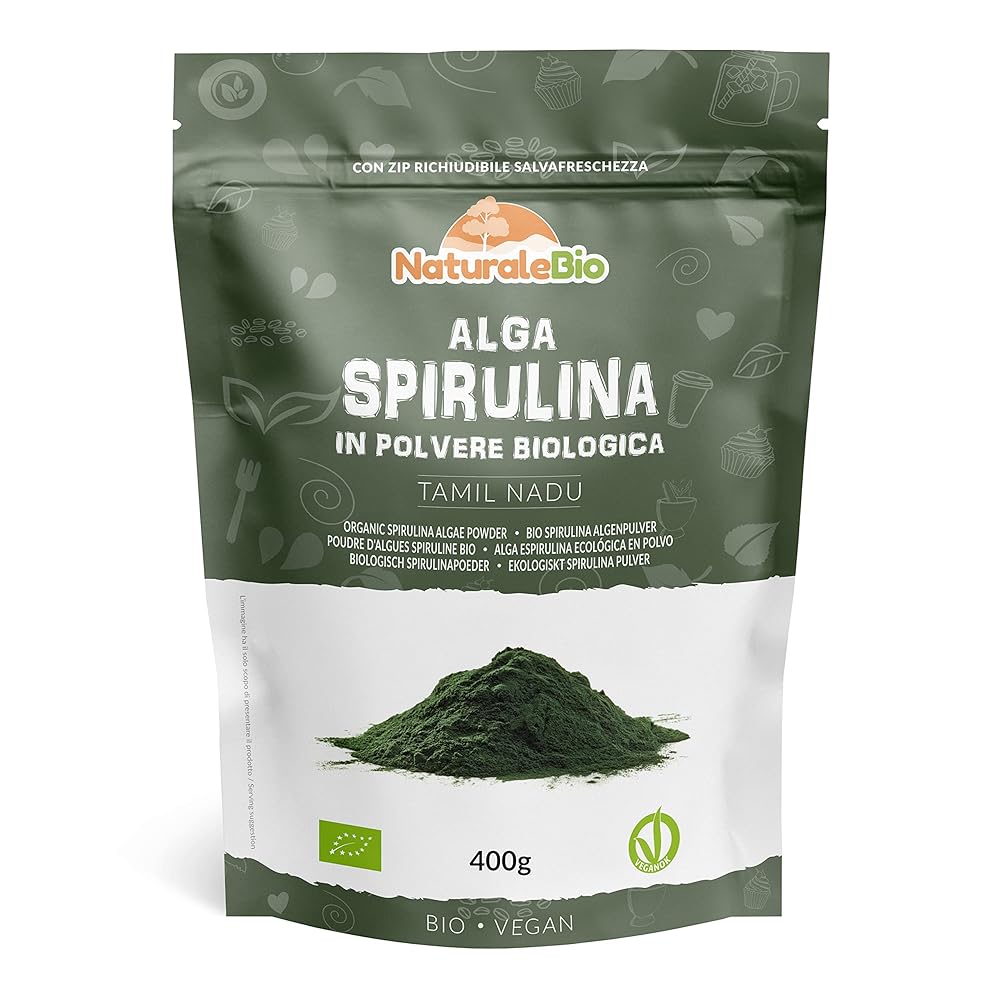 Organic Spirulina Powder 400g by Natura...