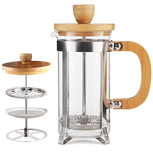 Magicaf French Press Coffee Maker Single Serve 1 Cup Small Stainless Steel Thermal Double Walled French Press 350ml/12oz